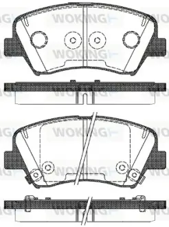 Передні тормозні (гальмівні) колодки WOKING P15123.32