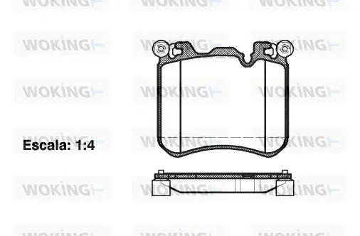 Передние тормозные колодки WOKING P15133.00
