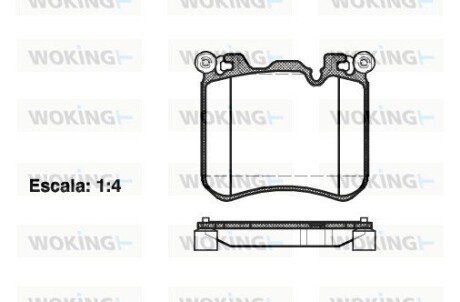 Передние тормозные колодки woking P15133.00