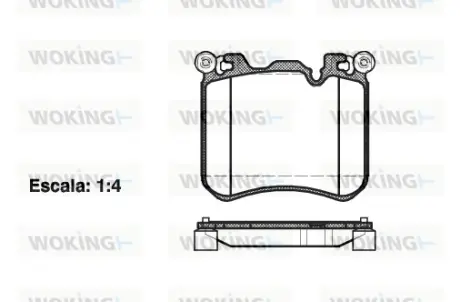 Передние тормозные колодки WOKING P15133.00