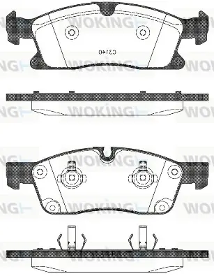 Передние тормозные колодки WOKING P15303.10