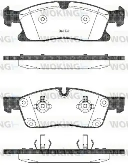 Передние тормозные колодки WOKING P15303.10