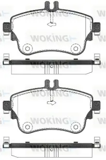 Передние тормозные колодки WOKING P1587308 Мерседес W176