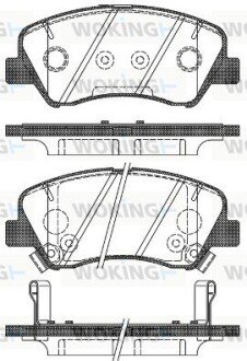 Передні тормозні (гальмівні) колодки woking P15883.02 на Киа Рио 3