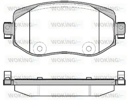 Передние тормозные колодки WOKING P1624308 Рено Megane