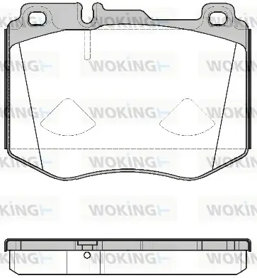 Передние тормозные колодки WOKING P17043.00