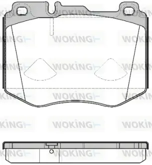 Передние тормозные колодки WOKING P17043.00