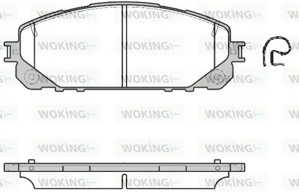 Передние тормозные колодки WOKING P1713300