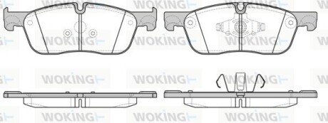 Передние тормозные колодки woking P17333.00