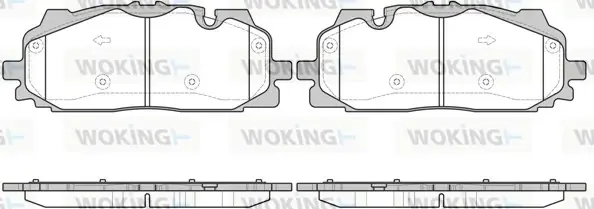 Передние тормозные колодки WOKING P1767300