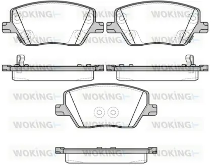 Передні тормозні (гальмівні) колодки WOKING P1795302