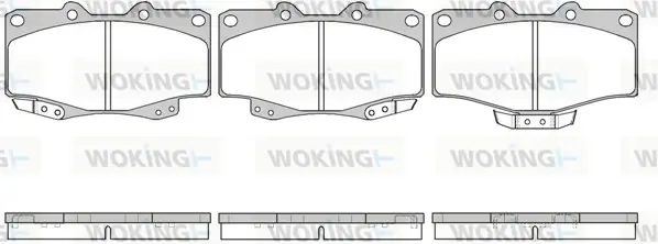 Передние тормозные колодки WOKING P215304
