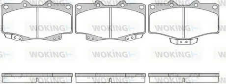 Передні тормозні (гальмівні) колодки WOKING P215304