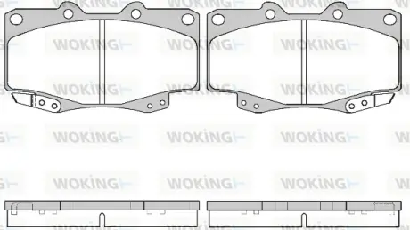 Передні тормозні (гальмівні) колодки WOKING P215322