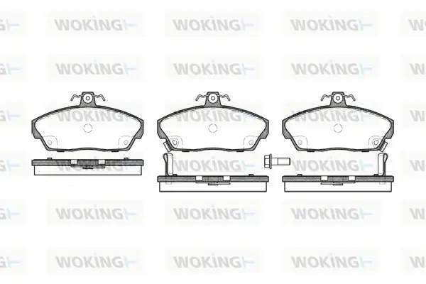 Передние тормозные колодки WOKING P2373.02