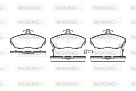 Передние тормозные колодки WOKING P2373.02