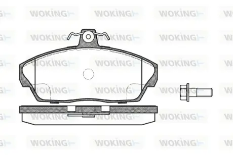 Передние тормозные колодки WOKING P2373.10