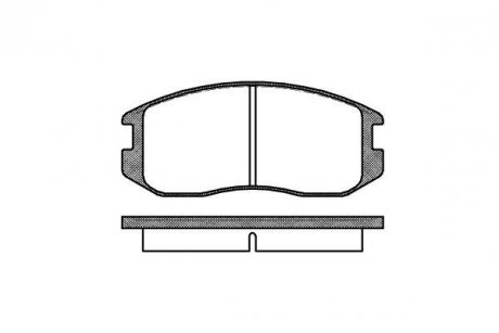 Передние тормозные колодки woking P2573.00