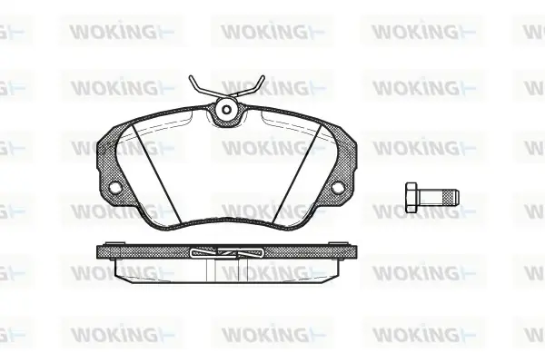 Передние тормозные колодки WOKING P282300
