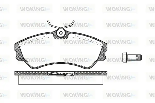 Передні тормозні (гальмівні) колодки WOKING P2833.00 (фото 1)