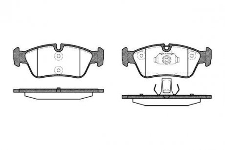 Передние тормозные колодки woking P2843.40