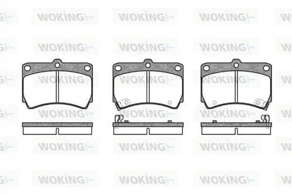 Передние тормозные колодки WOKING P312312