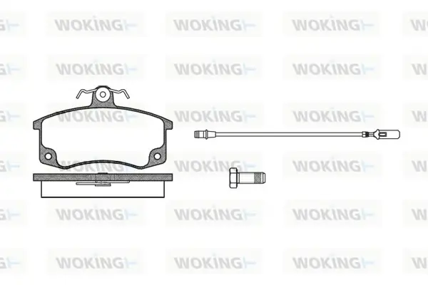 Передние тормозные колодки WOKING P321302