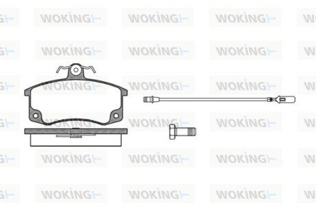 Передние тормозные колодки woking P3213.02