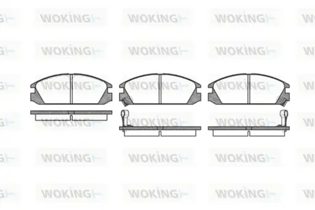 Передние тормозные колодки WOKING P3283.02