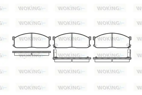 Передние тормозные колодки WOKING P3443.02