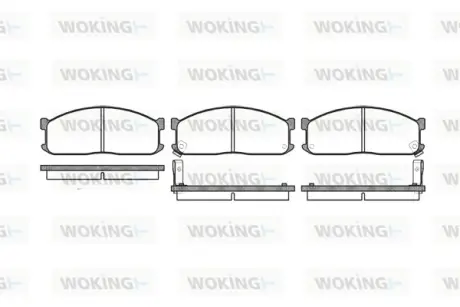 Передние тормозные колодки WOKING P3443.02