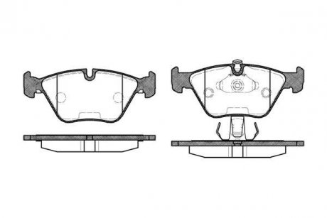 Передние тормозные колодки woking P3703.25