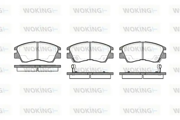 Передні тормозні (гальмівні) колодки WOKING P3753.02 (фото 1)