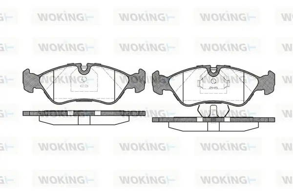 Передние тормозные колодки WOKING P386330