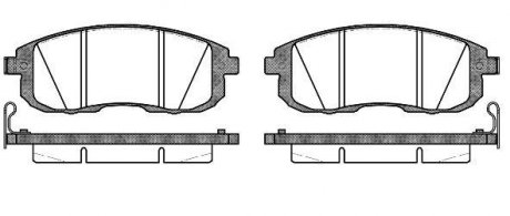 Передние тормозные колодки woking P3933.14