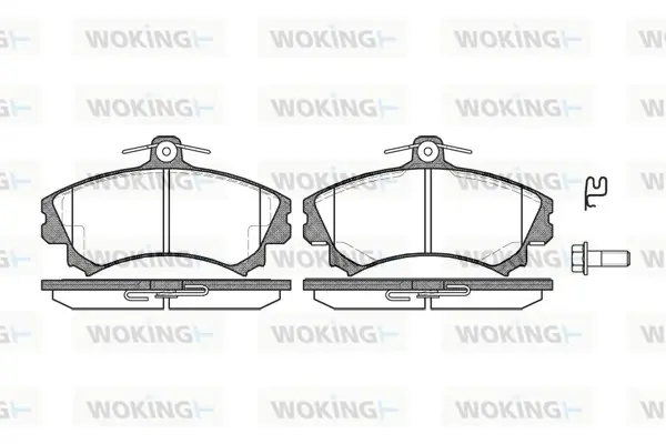 Передние тормозные колодки WOKING P490302