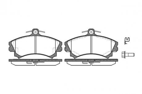 Передние тормозные колодки woking P4903.02