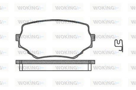 Передние тормозные колодки woking P4943.02 на Сузуки Гранд Витара