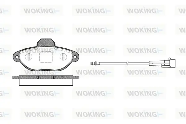 Передние тормозные колодки WOKING P514301