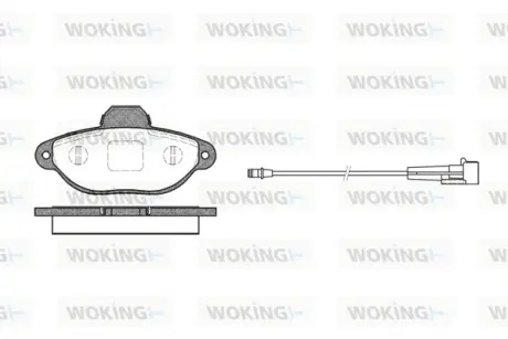 Передние тормозные колодки WOKING P514301 Форд KA
