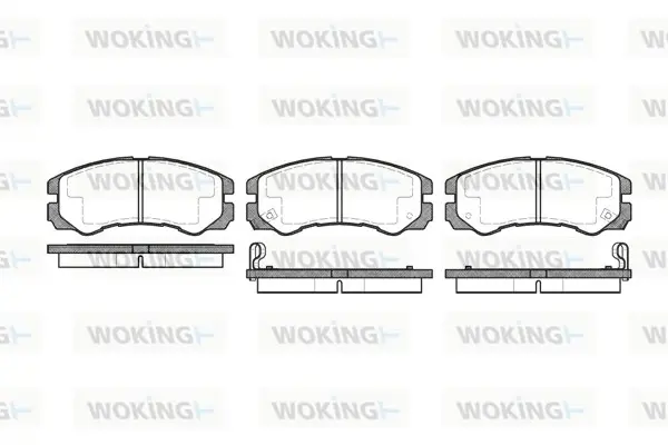 Передние тормозные колодки WOKING P525302