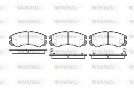Передние тормозные колодки WOKING P525302 Опель Фронтера а