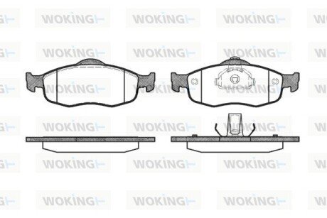 Передні тормозні (гальмівні) колодки woking P532300