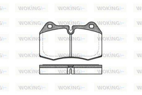 Передние тормозные колодки woking P5413.00