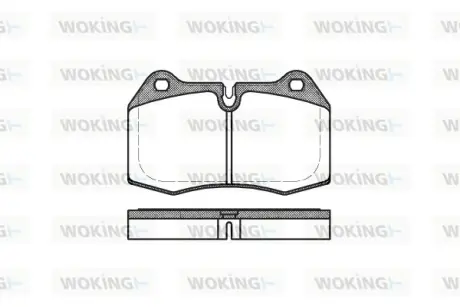 Передні тормозні (гальмівні) колодки WOKING P541300
