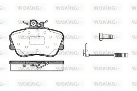 Передние тормозные колодки WOKING P5453.02