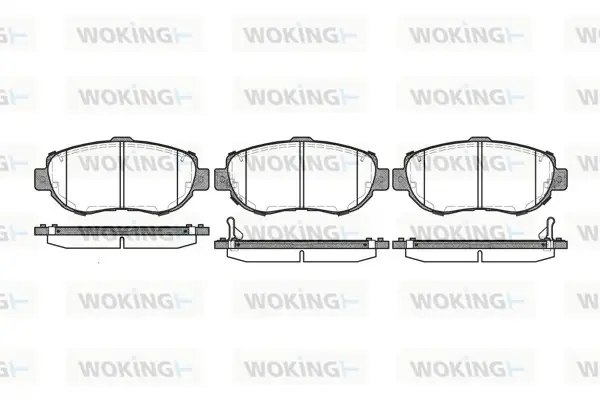 Передние тормозные колодки WOKING P5563.02
