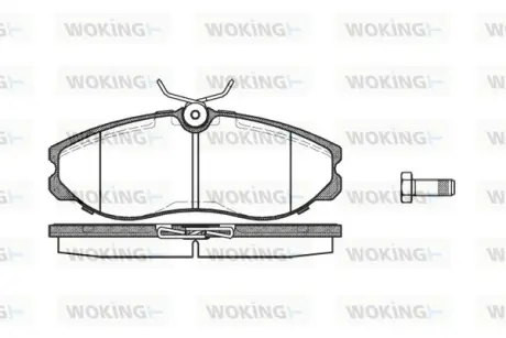 Передні тормозні (гальмівні) колодки WOKING P562300