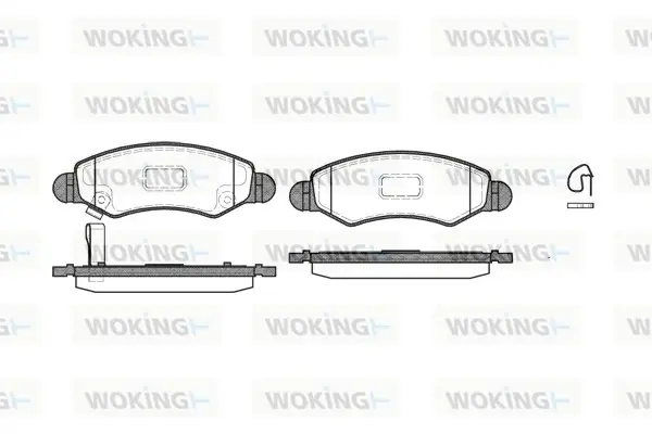 Передние тормозные колодки WOKING P6023.21