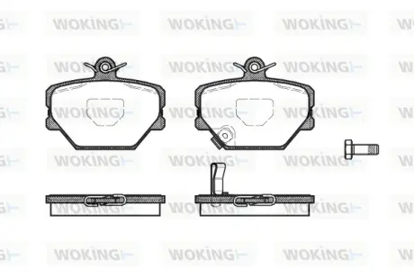 Передні тормозні (гальмівні) колодки WOKING P605302